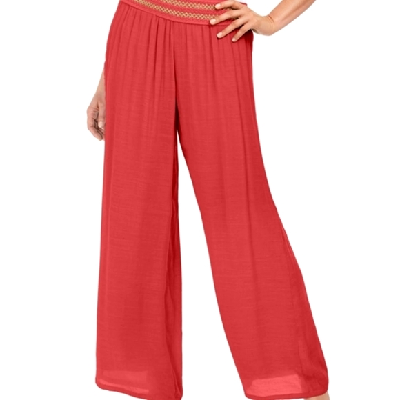 JM Collection Pants - JM Collection Bohemian style flowy wide leg pants, NEW